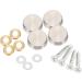 KVSERT 16 mm Stainless Steel Mirror Screw Cap (48 Pieces) - Buy Online on SooperMarket.com