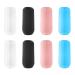 Travel silicone bottle covers travel containers Spout -safe elastic covers reusable travel accessories protective cover for shampoo and shower gel bottles 8 pieces (A)
