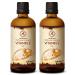 Vitamin E oil 2x100ml - of course - rich in vitamin E - Tocopherol - Vitamin E OIL 200ml - Anti aging oil against wrinkles of all kinds - Care for face 100 ml (2 pack)