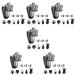 6 Sets Electric Shaver Electric Man Shaver Electric Razor Travel Shaver Chargeable Shaver Hair Removal Device Waterproof Male Razor Rechargeable Razor Beard Shaver Men Razor
