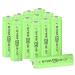 Ni-MH Rechargeable AA Batteries 1.2V 1200mAh High Capacity Pre-Charged Double A Solar Battery for Garden Landscaping Solar Lights String Lights Pathway Lights Mouse Keyboard (Pack of 12)