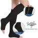 Evolyline 3 Couple Compression Stockings for Men & Women - Medical Support Socks for Leg Pain Varicose Veins & Thrombosis - Open Lace Design - Black S-M - Buy Online on SooperMarket.com