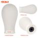 YEBO 21 Inch Polyurethane Canvas Block Head Wig Display with Stand - White - Buy Online on SooperMarket.com