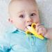 Baby Banana Yellow Banana Infant Toothbrush - Easy to Hold Train Infants Babies and Toddlers for Oral Hygiene - Teether Effect for Sore Gums - Buy Online on SooperMarket.com