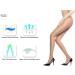 MD Women's Compression Stockings 15-20 mmHg - Winter Elastic Nude Tights (S-M) - Buy Online on SooperMarket.com