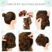SEGO Hairpiece Extensions - Real Hair Long Messy Bun Updo Voluminous Dark Brown #2 - International Shipping Available - Buy Online on SooperMarket.com