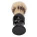 Jauarta Shaving Brush for Men - Portable Black Curved Handle Foaming Beard Cleaning Brush for Home Salon & Travel - Buy Online on SooperMarket.com