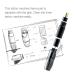 Mast Tour Rotary Tattoo Pen Machine | 3.5 Length | Custom Mast Coreless Motor | 25mm Grip | Grey - Buy Online on SooperMarket.com