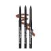 Ruby Kisses Auto Lip Liner Pencil Long Lasting Smooth Application Mechanical Lip Liner Pencil 3 PACK (Espresso)