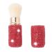 XhuangTech Bling Make Up Brush Crystal Makeup Travel Brushes Blusher Rhinestone Cover Foundation Highlight Blush Cosmetic Tools (Red)