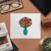 Shop 2 x Microfiber Cleaning Cloths - Vase of Flowers Design | Eco-Friendly & Durable | International Shipping Available - Buy Online on SooperMarket.com