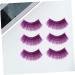 ABOOFAN 6 Pairs Halloween Eyelashes for Women Halloween Makeup Eyelashes False Eyelashes Natural Look Tinsel Eyelashes Shining False Lashes Lash Extension Kit Extend Purple 3d Slender - Buy Online on SooperMarket.com