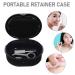 Denture Cleaning Kit with Retainer Case and Remover Tools - Ideal for Home, Office, School, and Travel - Black - Buy Online on SooperMarket.com