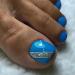 Blue False Toenails Short Press on Toenails with Line Design Cute Square Acrylic Fake Toe Nails Glossy Stick on Toenails Full Cover Artificial Toe Nails Silver Glitter Summer Toe Nails for Women toenails3