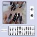 Lckiioy Black Gradient Applique Diamond False Nails Detachable Press on Nails Glitter Diamond Nails Nail Art - Buy Online on SooperMarket.com