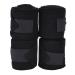 Horse Wraps 4 PCS Soft Adhesive Horse Leg Wraps Breathable Bandage with Sticky Tape for Livestock Cow Horse Black or Red