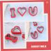 Zerodeko 9 Pcs Valentine's Day Stencils Reusable Cake Mold Kitchen Chocolate Molds Valentines Day Cookie Cutters Letter Stamps for Clay Cookie Mold Sandwich Die Cutting Stainless Steel Red - Buy Online on SooperMarket.com