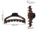 Parcelona French Slim Small Tortoise Shell Celluloid Hair Claw Clip - Brown/Black - Buy Online on SooperMarket.com