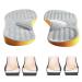 Goofort Women Men Posture Correcting Orthotic Insoles 4 in 1 Gel Insoles Flat feet High Arch Support Orthopedic overpronation Supination Plantar Fasciitis Metatarsalgia X/O Valgus Varus Shoe Inserts Gray Outside High 9-11