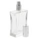 Kosmetex 100ml Square Glass Bottle Set | Tapered Design with Funnel & Perfume Atomizer - 2-Pack for International Shipping - Buy Online on SooperMarket.com