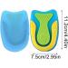 Comfortable Orthopedic Insoles for Pain Reduction | U-Shaped Heel Cushion Inserts for Women & Men | Heel Spur Support | Professional Shoe Inserts in Blue - Buy Online on SooperMarket.com