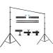 Adjustable Photography Backdrop Support System | HYJ-INC 10ft x 8.5ft Kit with Carry Bag - Buy Online on SooperMarket.com