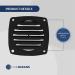 Five Oceans Air Louvered Flush Thru Vent 3 White/Black - Pack of 2 - Buy Online on SooperMarket.com