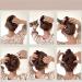 2 Pcs Plastic Double Hair Combs Adjustable Elastic Hair Comb Easy Hair Bun Comb Stretchy Double Comb Hair Clip for Curly Thick Wavy Hair - Buy Online on SooperMarket.com
