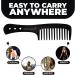 Trende Essentials Wide Tooth Comb - Heat Resistant Detangler for Curly Hair - Black - Buy Online on SooperMarket.com