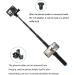 AFAITH Aluminum Alloy Selfie Stick for GoPro, Insta360, DJI OSMO Action - Waterproof Handheld Monopod with Stable Tripod - Buy Online on SooperMarket.com