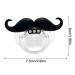 Ventdouce Funny Mustache Pacifier for Newborns | Curly Beard Binky for 0-6 Months | Unique Gift for Boys & Girls - Buy Online on SooperMarket.com
