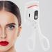 Heated Eyelash Curlers  Heated Lash Curler for Long Lasting  USB Rechargeable Electric Eyelash Curlers  Natural Curling Eyelash Heated Curler with Digital Display 3 Temperature Settings  White