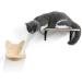 Wall Mounted Cat Hammock Shelf with Solid Rubber Wood Steps - Hanging Perches for Sleeping, Playing, and Climbing - Buy Online on SooperMarket.com