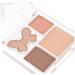 Baluue 3pcs Eyeshadow Palettes Pink Plastic Eye Makeup Plate Eye Shadow Palette Eye Shadow 6.50X6.50X1.00CMx3pcs Multix3pcs - Buy Online on SooperMarket.com