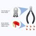 Zonon Bow String Nocking Points Pliers Kit - Archery T-Shape Bow Square Ruler & Buckle Pliers Set for Recurve Bow Turning - Dark Blue - Buy Online on SooperMarket.com