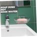 Ciieeo 4 Pcs Transparent Soap Box Soap Holder Bathroom Soap Mount Sink Shower Soap Dish Soapdish Soap Case Self-adhesive Soap Dish Soap Stand Home Supplies Plastic Household Products Tray - Buy Online on SooperMarket.com