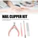 Nail Clipper Set Stainless Steel Multifunctional Portable Manicure Tool Set for Home Shop Travel (Pink) - Buy Online on SooperMarket.com