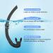 Silicone Snorkel for Diving and Underwater Activities - Black - Buy Online on SooperMarket.com