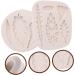 Alipis 4 Pcs Leaf Mold Baking Cakes Molds Candle Decor Candy Mold Xmas Fondant Molds Resin Molds Palm Multi-Function Fondant Mold Soap Silicone Molds DIY Clay Silica Gel White Small Cake - Buy Online on SooperMarket.com