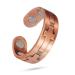 EnerCoppeX Copper Magnetic Ring for Women Lymphatic Drainage Adjustable Ring 3500 Gauss Magnet (CPR-0959)