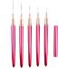 5Pcs Nail Arts Liner Brushes Painting Brush Set Thin Nail Arts Dotting Drawing Pen 4/8/12/20/25mm Suitable For Home Use Purple - Buy Online on SooperMarket.com