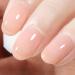 AILLSA Nude Gel Polish Jelly Gel Polish Light Rose Pink Skin Color Sheer Nail polish Cherry Blossom Translucent Neutral Soak Off UV/LED Lamp French Manicure & Home Salon 15 ML