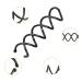 DEFUTAY 10PC Spiral Hair Pins - Corkscrew Spin Pins for Women Hair Style DIY - Buy Online on SooperMarket.com