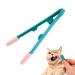 Cats tear stain brush removing eye crust and mucus reusable pet eye comb brush brush soft rubber brush head tpe handheld pet test stain remover for dogs and cats