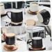 Zerodeko Holiday Coffee Mugs 1 Set Ceramic Coffee Mug Buffalo Milk with Cover Office Ceramics Holiday Coffee Cups - Buy Online on SooperMarket.com