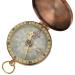Vintage pocket watch metal compass antique brass masking lid compass with automatic hinged lid small and portable for outdoor backpacking camping hiking