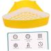 BELLIFFY Box Pet Potty Urinal Guinea Pig Bedding Rabbit Pet Pan Toilet Pet Litter Tray Bunny Toilet Abs White 24.5X18.5cm White - Buy Online on SooperMarket.com