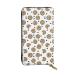 YYHHAOFA Cookies Food Chocolate Chip Biscuits Prints Leather Long Clutch Wallet : Comfortable Lightweight Fashion Durable 7.48 x 4.13 in