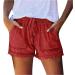 Gufesf Women's High Waisted Denim Shorts - Summer Casual Stretch Jean Shorts (B1-Red, Large) - Buy Online on SooperMarket.com
