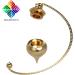 Esoteric Radiesthesia Pendulum Set - Gold Dripping Oracle & Witness Pendulum for Geobiology & Magnetizers | International Shipping Available - Buy Online on SooperMarket.com